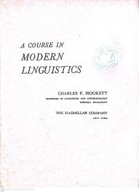Image of A Course in Modern Linguistics