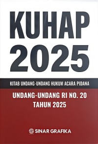 Image of Kuhap 2025 : kitab undang-undang hukum acara pidana