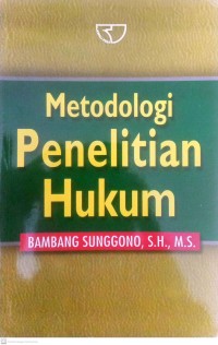Image of Metodologi Penelitian Hukum