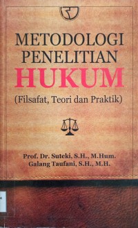 Image of Metodologi Penelitian Hukum