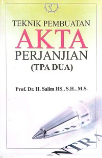 Image of Teknik Pembuatan Akta Perjanjian (TPA DUA)
