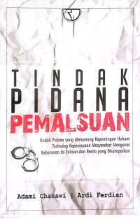 Image of Tindak Pidana Pemalsuan