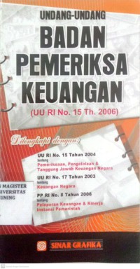 Image of Undang-Undang Badan Pemeriksa Keuangan