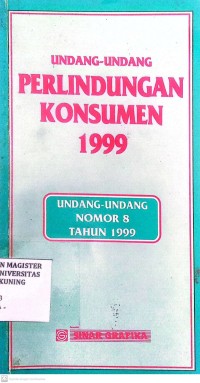 Image of Undang-Undang Perlindungan Konsumen 1999
